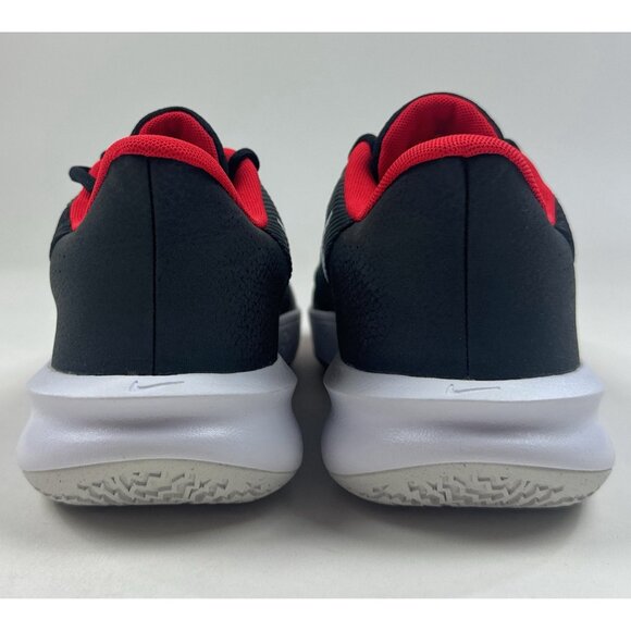 Nike Precision VII 7 Mens Size 9.5 Black Red White Shoes Basketball FN4322-002 - Picture 7 of 9